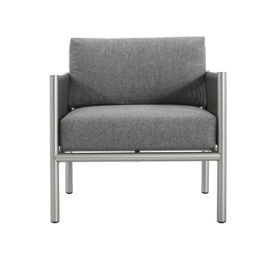Hargrove - Club Chair - Silver / Gray