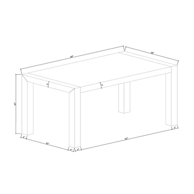 Dining Table And 4 Padded Chairs - Black