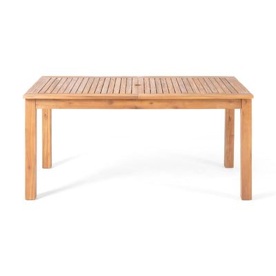 Outdoor Expandable Dining Table With Square Legs