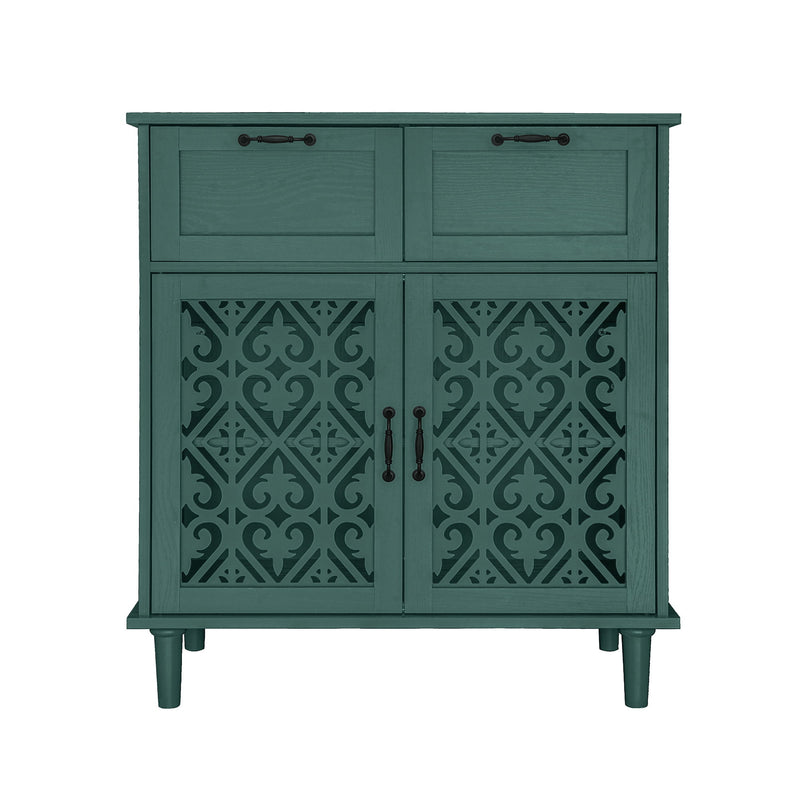 2 Door 2 Drawer Elegant Cabinet