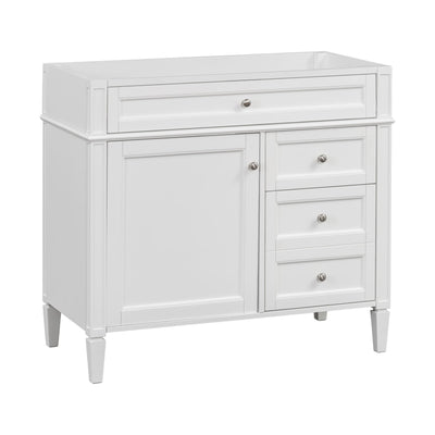 Bathroom Vanity Without Top Sink, Modern Bathroom Storage Cabinet With 2 Drawers And A Tip-Out Drawer