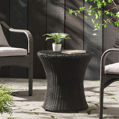 Thrive - Hourglass Rattan Table With No Glass Top