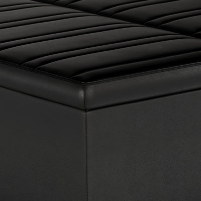 Ellis - Coffee Table Storage Ottoman Contemporary Design