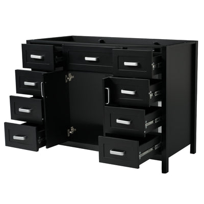 Bathroom Vanity Cabinet Only With 2 Soft Close Doors And 8 Drawers