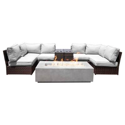 Outdoor Elegance Conversation Set With Fire Pit