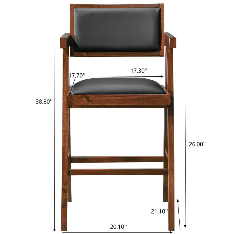 Athena - Counter Chair - Black / Brown
