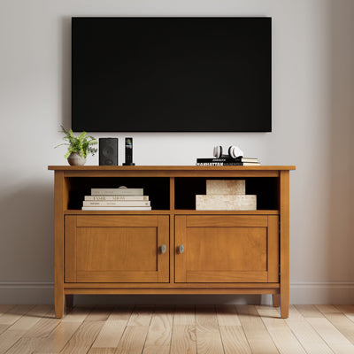 Warm Shaker - TV Media Stand Handcrafted - Brown