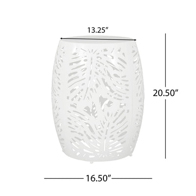 Modern Design Metal End Table, Large