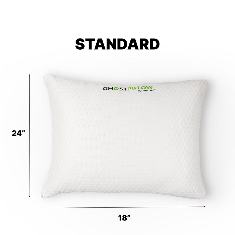 Ghostpillow Shredded - Customizable Soft Fluffy Gel Memory Foam & Siliconized Microfiber Pillow