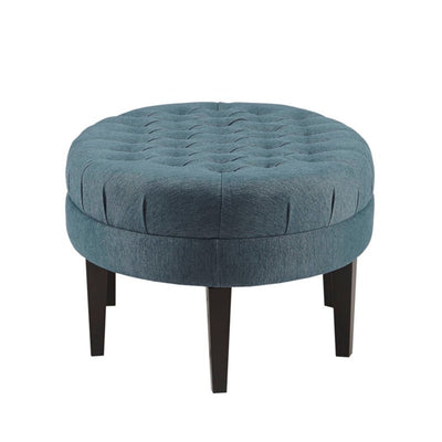 Martin - Surfboard Tufted Ottoman With Button Tufting - Blue