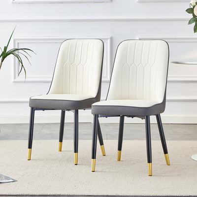 Modern Dining Chair With Metal Leg