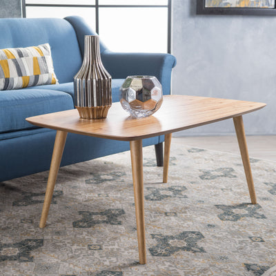 Mid Century Coffee Table With Mindi Veneer - Natural