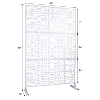 Outdoor & Indoor Metal Freestanding Decorative Privacy Screen