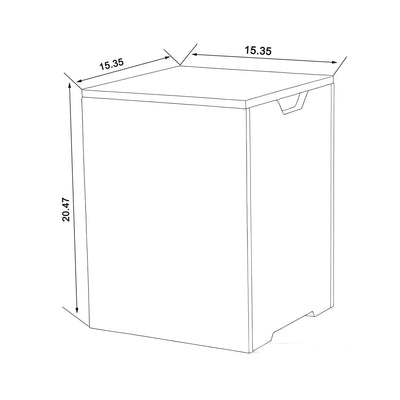 Modern Square Propane Tank Cover Holder With Multi Functional Utility - Gray