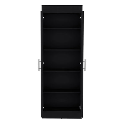 Clinton - Pantry Cabinet Kitchen Storage - Black