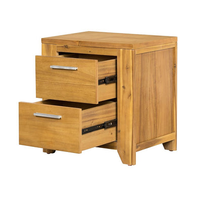 Nightstand - Natural Wood / Brown