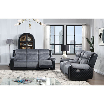 Alicia - Reclining Sofa - Gray / Black