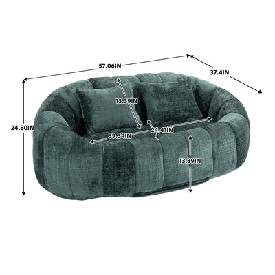 Bean Bag Lazy Sofa, Durable Comfort Lounger High Back Bean Bag Chair Couch