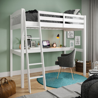 Everest - High Loft Bed With Desk And Storage