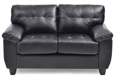 Stylish Loveseat With Padded Arms
