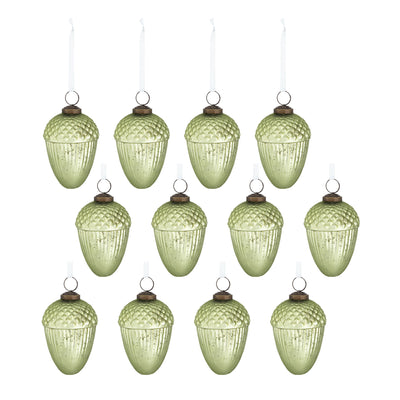 Tear Drop Ornament, Decorative Hanging Christmas Tree Ornaments For Holiday Party Decorations (Set of 12)