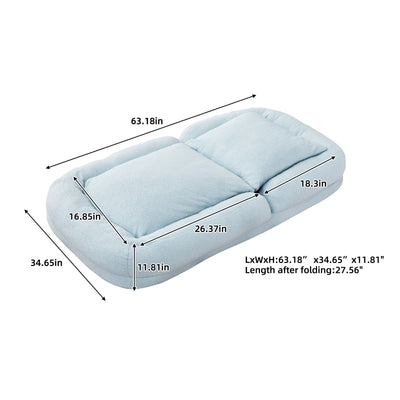 Contemporary Folding Sofa Chair With 5 Adjustable Positions For Gaming, Meditation, And Relaxation