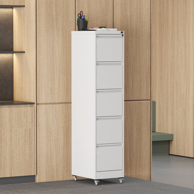 Drawer Metal Locking Vertical File Cabinet With Wheels Heavy Duty Lockable Storage