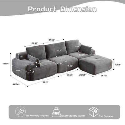 Compressed Sofa, Large Sectional Couches For Living Room
