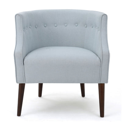 Contemporary Upholstered Club Chair With Button Tufting