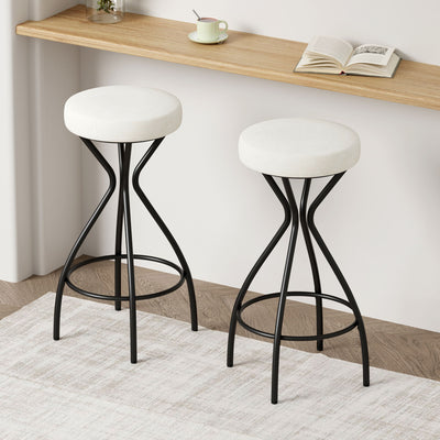 Modern Backless Bar Stools For Kitchen Island (Set of 2)