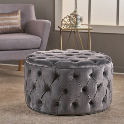 Modern Glam Ottoman Velvet