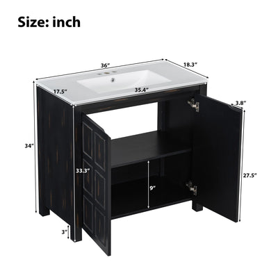 Bathroom Vanity Organizer With Sink, Combo Cabinet Set, Bathroom Storage Cabinet