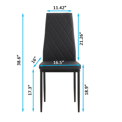 Modern Dining Chair With Diamond Design