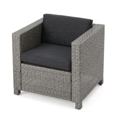 Stylish Outdoor Club Chair With Weather Resistant Cushions