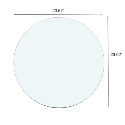 Round Tempered Glass Table Top