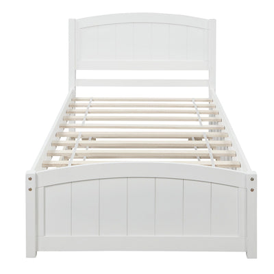 Platform Bed & Headboard, Footboard And Wood Slat Support