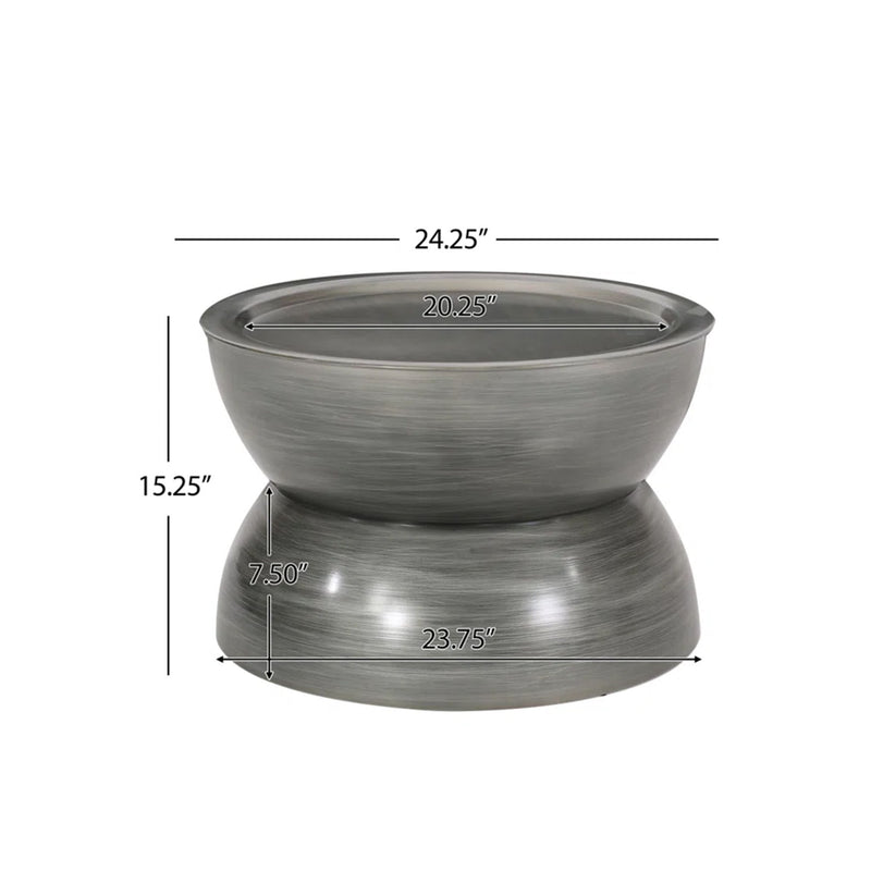 Sparling - Modern Iron Hourglass Coffee Table