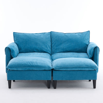 Convertible Combination Sofa With Footstools With Storage