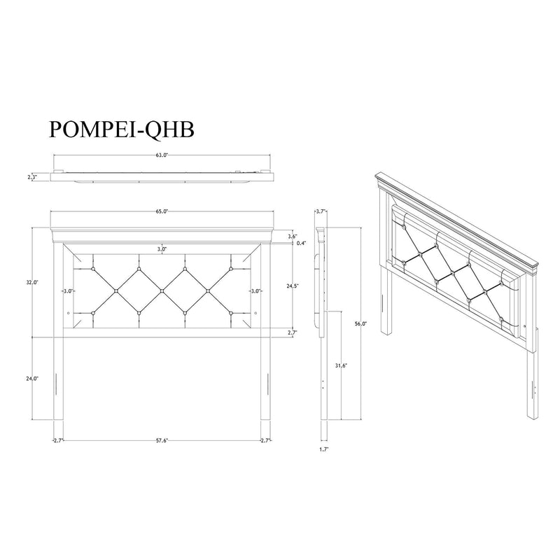 Shaker - Bed With LED Lighting And Crystal Inspired Tufted Headboard