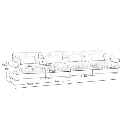 Super Comfort Oversized Modular Sectional Sofa