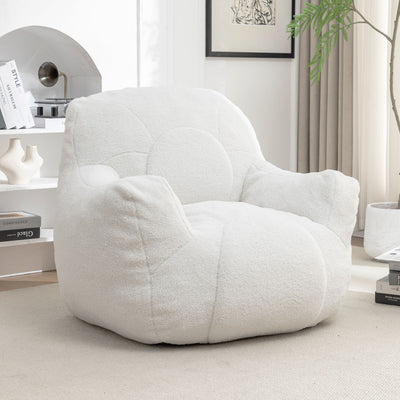 Comfy Bean Bag Chair With Filler, Fluffy And Cozy Seating