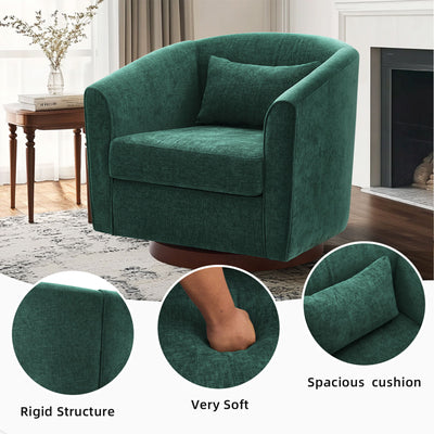 Swivel Accent Chair For Living Room, Sofa Chairs With Base Side For Living Room