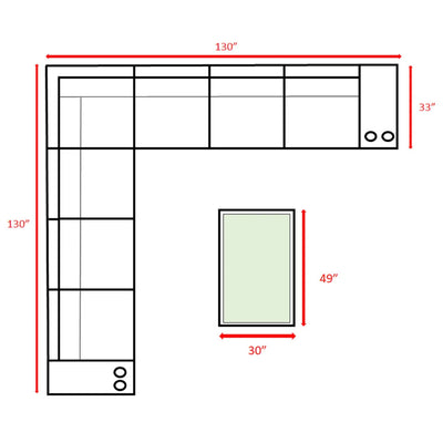 Outdoor Wicker Sectional With Weather Resistant Cushions And Table