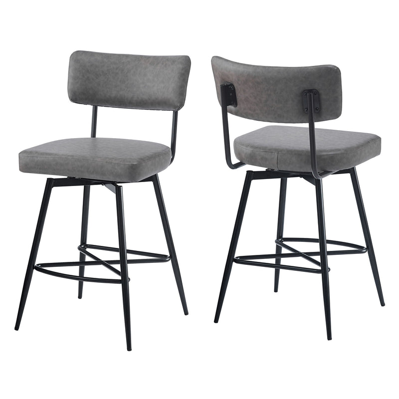 Retro Swivel Counter Stools (Set of 2)