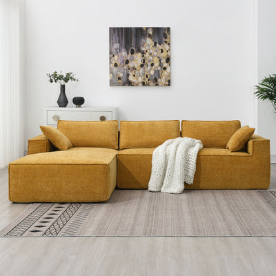 Free Combination Minimalist Style Modular Sectional, Wrinkle Resistant Couch Set L Shaped Compressed Sofa For Living Room