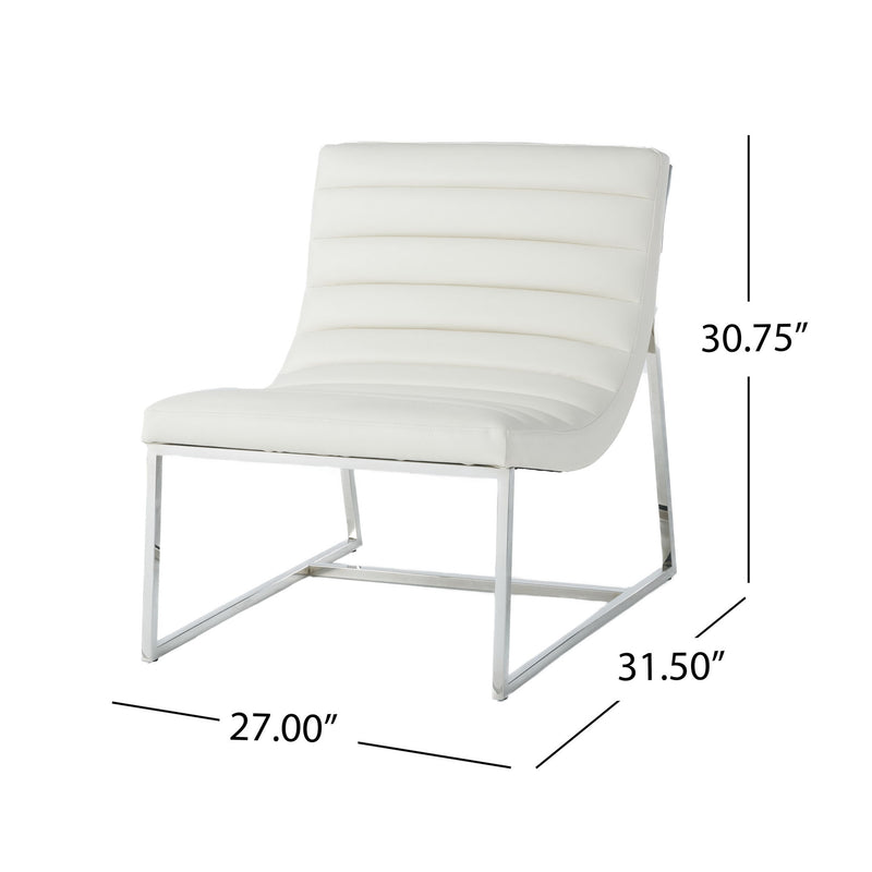 Wilmouth - Roll Occasional Chair - White