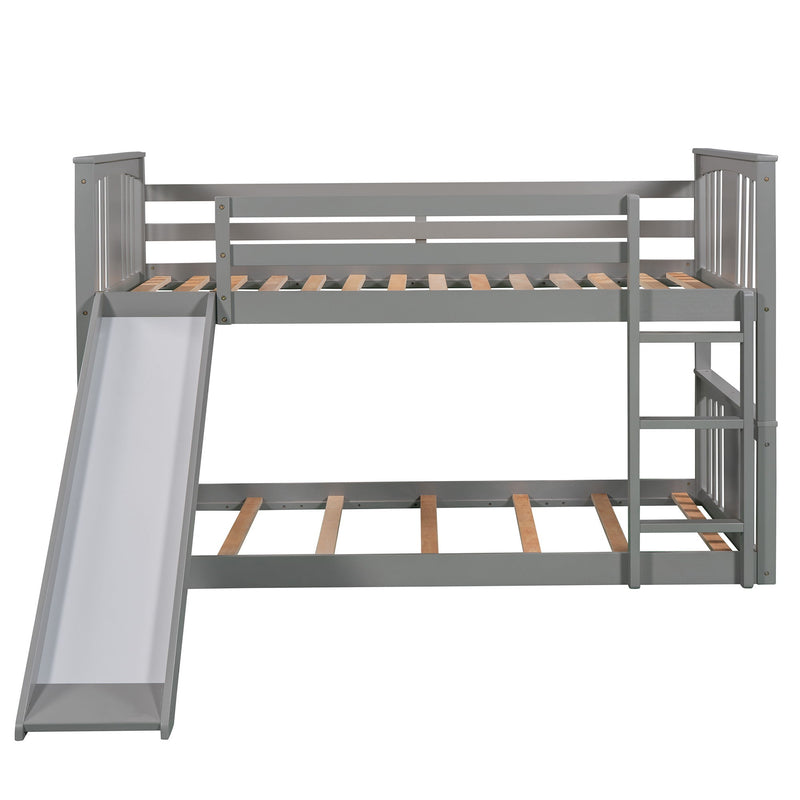 Bunk Bed With Convertible Ladder And Slide