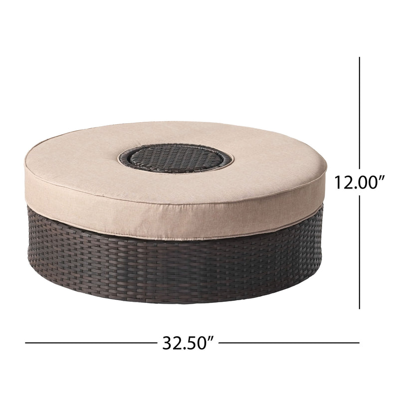 Madras - Ottoman With Ice Bucket