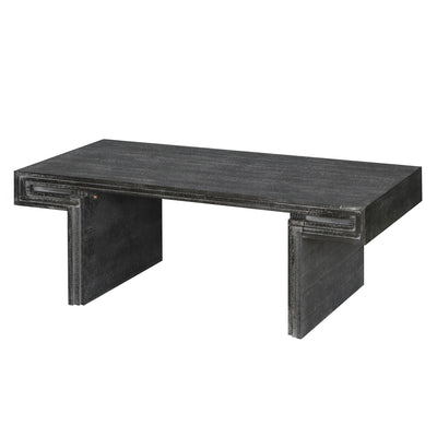 American Vintage Industrial Coffee Table, Double Tier Design