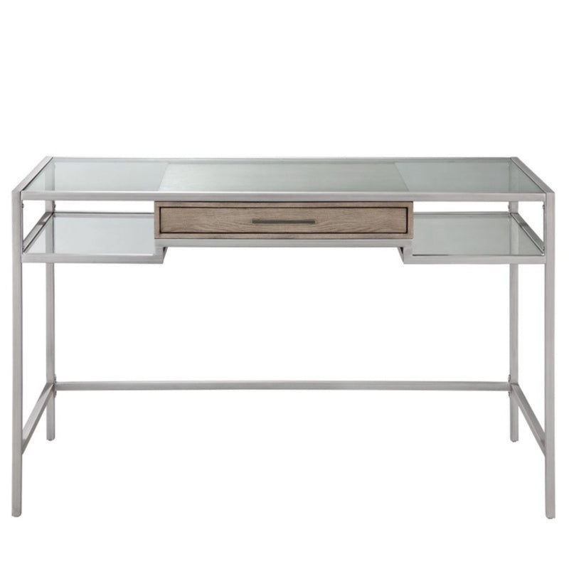 Adela - Writing Desk - Antique Silver